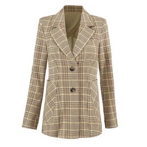 Cabi “Pastime Jacket” plaid blazer #3548